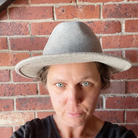 Will+Bear Gray Australian Felted Wool Fedora Hat Size Medium Unisex *Like New* - Picture 6 of 12